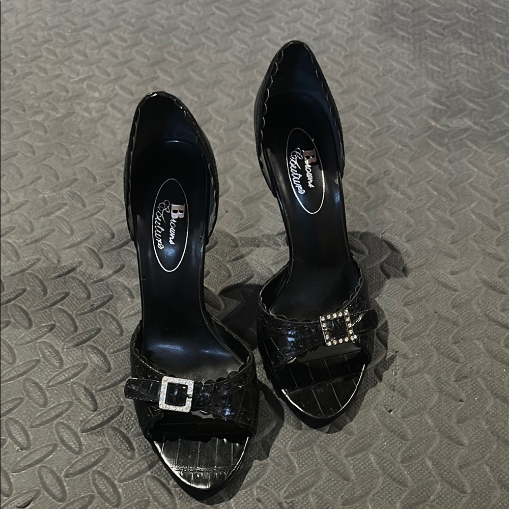 Browns Couture Women's Heels with Buckle Detail